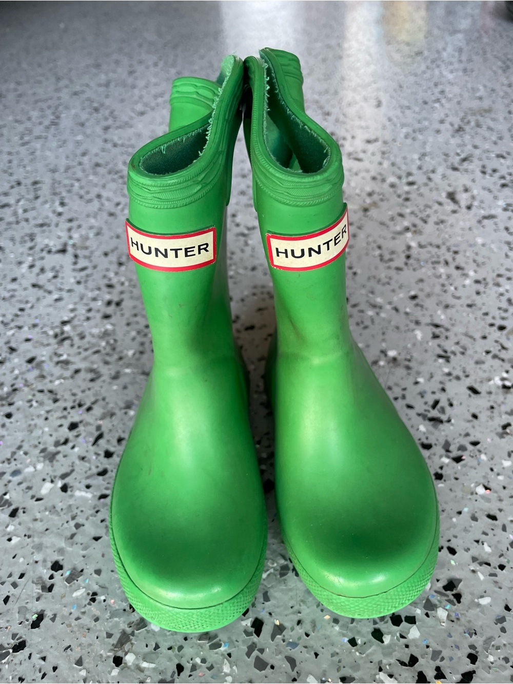 Hunter Kids Original Rain Boots – Green – Toddler Size 5
